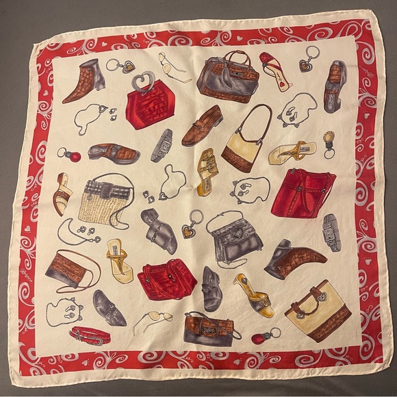 Brighton Other - Brighton Red and Cream Swirl Scarf